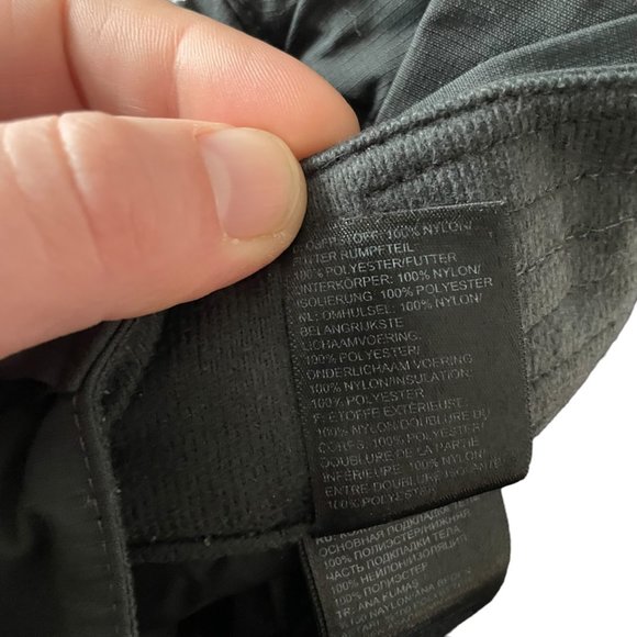 The North Face Dryvent Snow Pants Medium Short Mens Charcoal Gray Cargo Ski - Picture 8 of 9